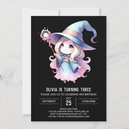 Invitation Assistant Boho adorable Anniversaire (Devant)