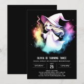 Invitation Assistant Boho magique Anniversaire (Devant / Derrière)