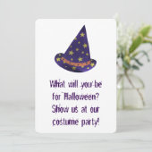 Invitation Assistant Casquette Halloween Costume Fête Invitat (Debout devant)