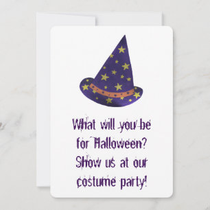 Invitation Assistant Casquette Halloween Costume Fête Invitat