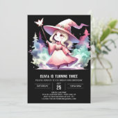 Invitation Assistant Couleur d'eau mignonne Anniversaire (Debout devant)