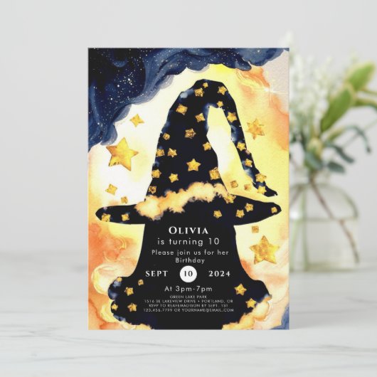 Invitation Assistant d'amusement Boho simple Anniversaire (Debout devant)