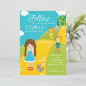 Invitation Assistant de la route de briques jaunes d'Oz Anniv (Debout devant)