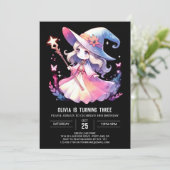 Invitation Assistant d'enchantement mignon Anniversaire (Debout devant)