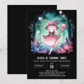 Invitation Assistant Dreamy Cute Anniversaire (Devant / Derrière)