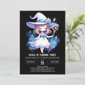 Invitation Assistant Enchantée numérique Anniversaire (Debout devant)