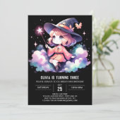 Invitation Assistant Fille personnalisée Anniversaire (Debout devant)