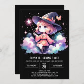 Invitation Assistant Fille personnalisée Anniversaire (Devant / Derrière)