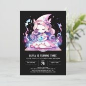 Invitation Assistant fille Whimsical Anniversaire (Debout devant)