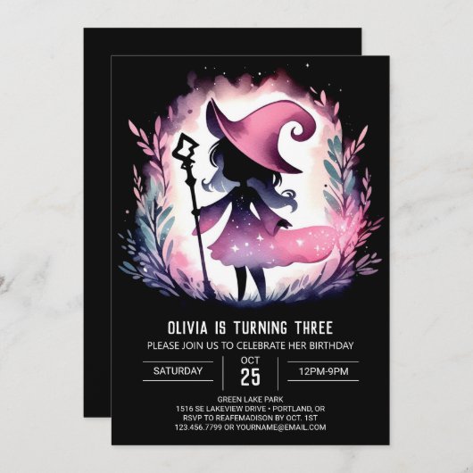 Invitation Assistant Imprimable Joyeux Anniversaire (Devant / Derrière)