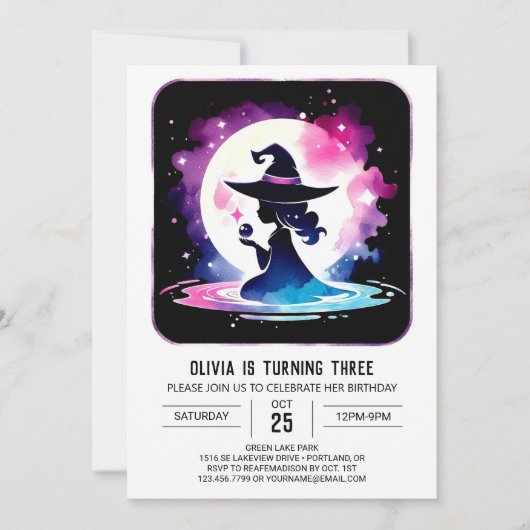 Invitation Assistant Imprimable Whimsical Anniversaire (Devant)