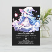 Invitation Assistant Magie imprimable Anniversaire (Debout devant)