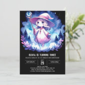 Invitation Assistant Magie imprimable Anniversaire (Debout devant)