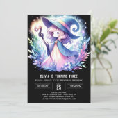 Invitation Assistant Magie Whimsical Anniversaire (Debout devant)