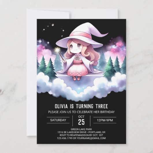 Invitation Assistant magique amusant Anniversaire (Devant)