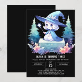 Invitation Assistant Minimaliste enchanté Anniversaire (Devant / Derrière)