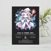 Invitation Assistant Mystique moderne Anniversaire (Debout devant)