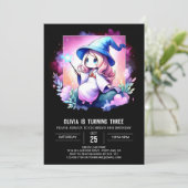 Invitation Assistant Mystique simple Anniversaire (Debout devant)