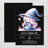 Invitation Assistant numérique Pastel Anniversaire (Devant / Derrière)