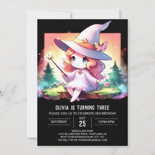 Invitation Assistant Pastel Adorable Anniversaire (Devant)