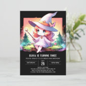 Invitation Assistant Pastel Adorable Anniversaire (Debout devant)
