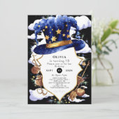 Invitation Assistant Pastel Whimsical Aquarelle Anniversaire (Debout devant)