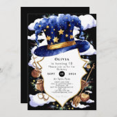 Invitation Assistant Pastel Whimsical Aquarelle Anniversaire (Devant / Derrière)