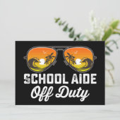 Invitation Assistant Scolaire Hors Service Lunettes De Soleil (Debout devant)
