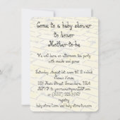 Invitation Assistant vintage d'Oz Tinman Baby shower Invitati (Dos)