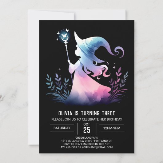Invitation Assistant Whimsical moderne Anniversaire (Devant)