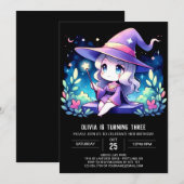 Invitation Assistant Whimsical simple Anniversaire (Devant / Derrière)