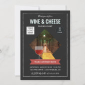 Invitation Association de vin et fromage ajouter photo et log (Devant)