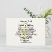 Invitation Assortiment d'iris jaune et violet (Debout devant)