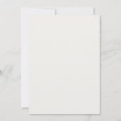 Invitation Astrantia blanche mariage doré Gold Gilded (Dos)