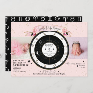 Invitation Astrologie de la lune de soleil personnalisée Fair