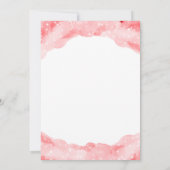 Invitation Astrologie du cancer céleste Baby shower rouge (Dos)