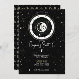 Invitation Astrologie personnalisée Soleil & Lune Symbole Swe