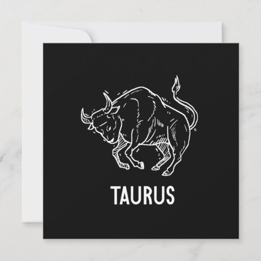 Invitation Astrologie Taurus Cadeau Anniversaire Signes Zodia (Devant)