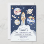 Invitation Astronaut Planet Rocket Espace extra-atmosphérique (Devant)