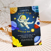 Invitation Astronaut Rockship Space Planet fête d'anniversair