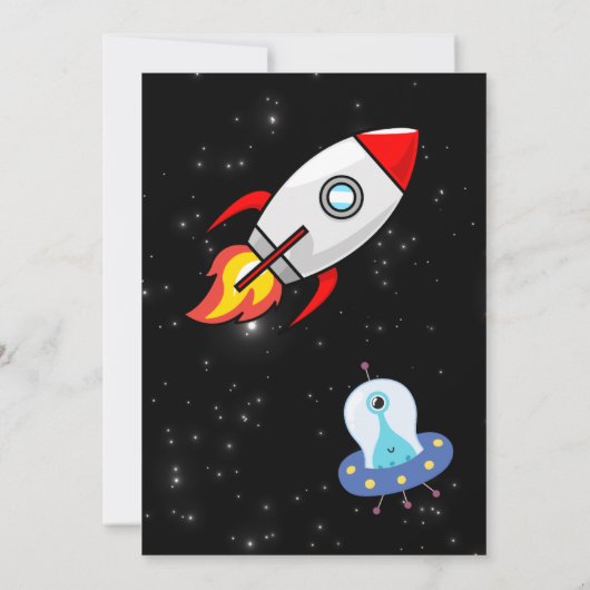 Invitation Astronaut Space Birthday Boy Party - Blast Off (Dos)