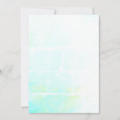 Invitation Astronaut Space Blue Photo personnalisée Anniversa (Dos)