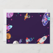 Invitation Astronaut Space premier voyage autour de l'anniver (Dos)