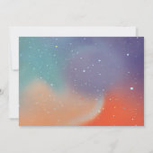 Invitation Astronaut Space Rockship Photo Anniversaire (Dos)