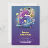 Invitation Astronaute 3D Espace extra-atmosphérique Thématiqu (Devant)