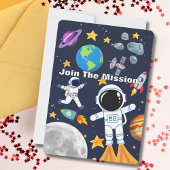 Invitation Astronaute amusant de l'espace extra-atmosphérique