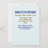 Invitation Astronaute de l'espace extra-atmosphérique (Dos)