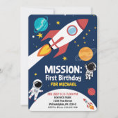 Invitation Astronaute de l'espace extra-atmosphérique, Enfant (Devant)