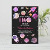 Invitation Astronaute de l'espace extra-atmosphérique, fille  (Debout devant)