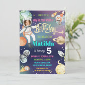 Invitation Astronaute de l'espace extra-atmosphérique Galaxy (Debout devant)